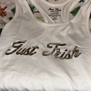 Just Trish White Tank Top